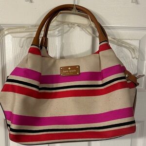 Kate Spade Multicolor Striped Shoulder Bag